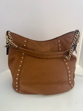 Michael Kors studded soft pebble leather